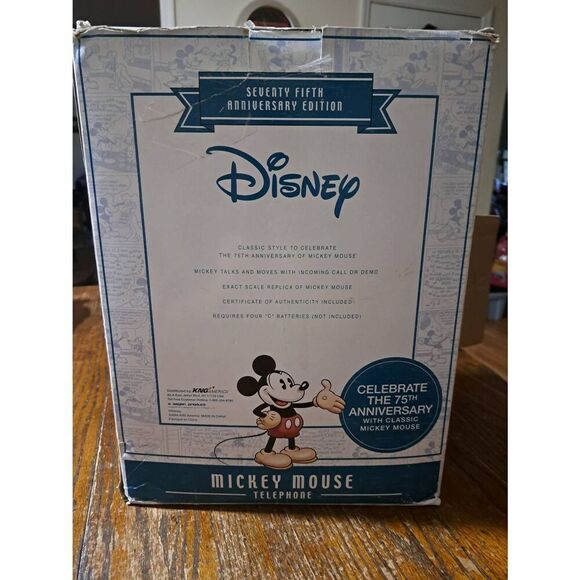 Vintage 2004 Disney 75th Anniversary Mickey Mouse Telephone 028395 - Picture 6 of 12